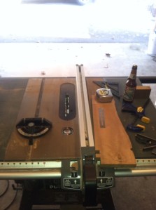 left side for working, right side for holding stuff.